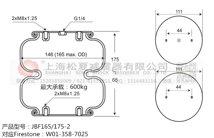 JBF165/175-2橡膠<a href='http://shafferla.com/' target='_blank'><u>空氣彈簧</u></a>